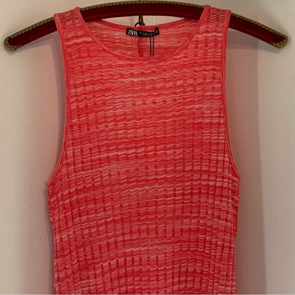 *NWT* Zara Ribbed Midi Dress - Picture 4 of 9